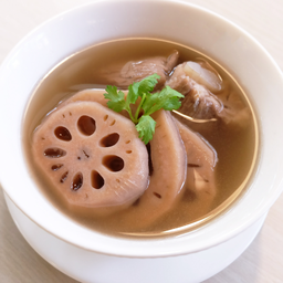 แกงจืดรากบัวซี่โครงหมู.