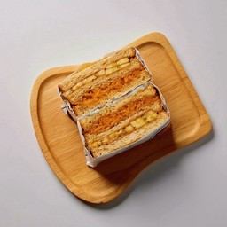 แซนวิชเนยถั่วฝอยทอง+กล้วย