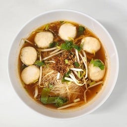 ก๋วยเตี๋ยวลูกชิ้นหมู หม่าล่าซาวเข่า (麻辣烧烤)