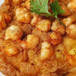 ข้าวไข่เจียวกุ้งสับ