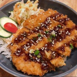 ข้าวปลาทอดซอสเทริยากิ