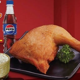 ชุดสะโพกทอดน้ำปลา+ข้าวเหนียว+เป๊ปซี่