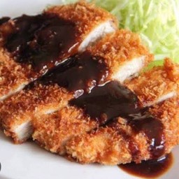 ข้าวปลาทอดซอสทงคัตสึ