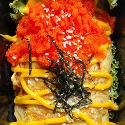 มาม่าเกาหลีห่อไข่+ไข่กุ้ง