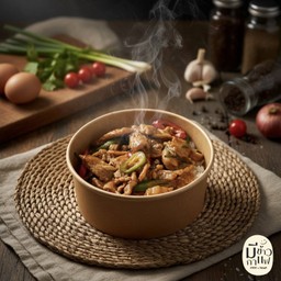 ข้าวหน้าพะแนงหมูนุ่ม