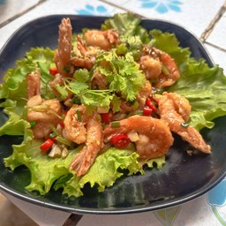กุ้งผัดพริกเกลือ