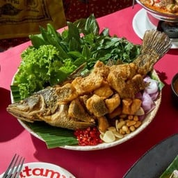 เมี่ยงปลากระพงทรงเครื่อง