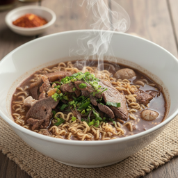 มาม่าหมูน้ำตก