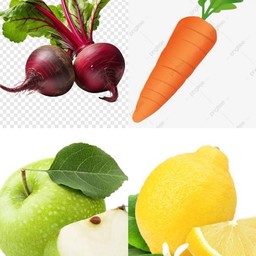 สูตร 1 (บีทรูท+แครอท+แอบเปิ้ลเขียว+เลมอน)