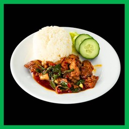 ข้าว กะเพราเนื้อตุ๋น