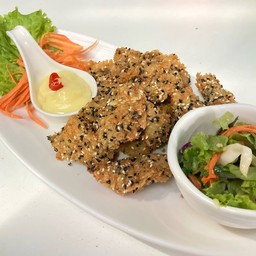 ปลาคังทอดงา