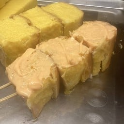 ขนมปังปิ้งเสียบไม้รสชีสหวาน(เมนูใหม่)