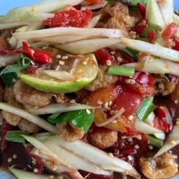 ส้มตำแคปหมู