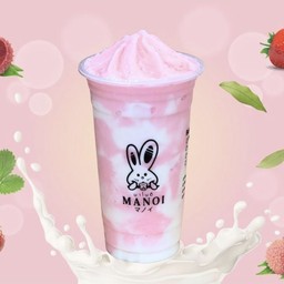 โรซี่ดูโอ้ สตอเบอรี่&ลิ้นจี่ นมสดคาดด้วยโยเกิร์ต(ปั่น)