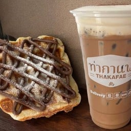 มอคค่าเย็น L+ Croffle Nutella ครอฟเฟิลนูเลลา