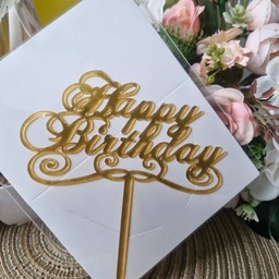 Happy birthday สีทอง