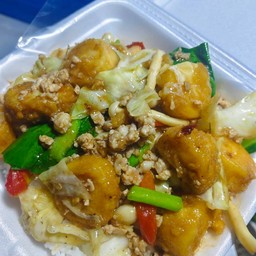 เมนูเต้าหู้+หมูสับ