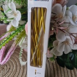 เทียน สีทองเข้ม