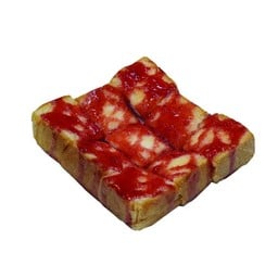 ขนมปังเนยสดหน้าซอสสตรอว์เบอร์รี่