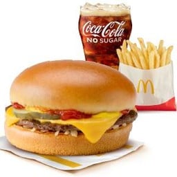 [อร่อยซ่ากับโค้ก] ชุดชีสเบอร์เกอร์