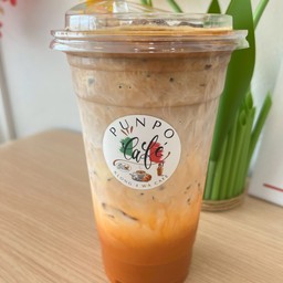 ชาไทย ลาเต้กาแฟสด(Thai Tea Coffee Latte)(22 Oz.)