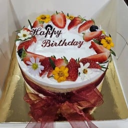 สตอเบอร์รี่ชิฟฟ่อนเค้กครีม  1 P