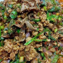 ลาบเนื้อสุก