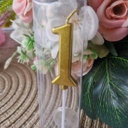 เทียนเลข 1 สีทอง