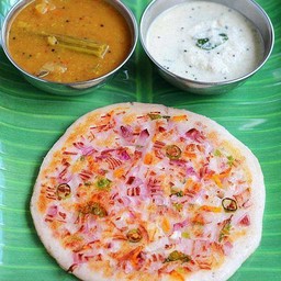 อุตธัปปัม Onion Uthappam( Onion Dosa) with Sambar 2pcs