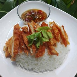 ข้าวหมูทอด