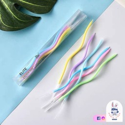 เทียนวันเกิดเกลียว สีรวมพาสเทล