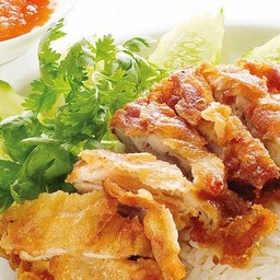 ข้าวมันไก่ทอด