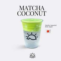 มัทฉะน้ำมะพร้าว