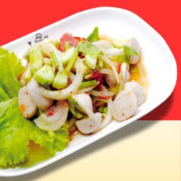 ยำลูกชิ้นหมู-เนื้อ