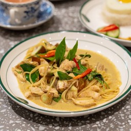 พาสต้าแองเจิ้ลแฮร์ แกงเขียวหวานไก่