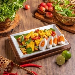 ตำข้าวโพดไข่เค็ม