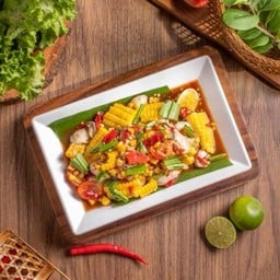 ตำข้าวโพดหอยนางรม