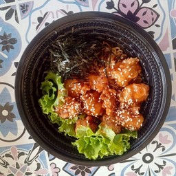 ม่าม่า+ไก่กรอบราดซอสเกาหลี