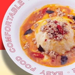 ข้าวไข่ข้นต้มยำหมูสับ