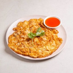 ไข่เจียวหมูสับ Fried Omelet With Minced Pork