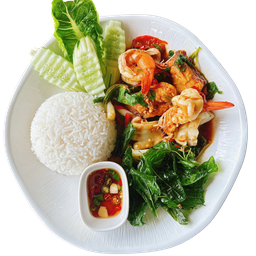 ข้าวกะเพรามหาสมุทร