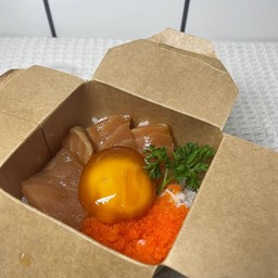 ข้าวหน้าด้งแซลมอนดองซีอิ๊วเกาหลี