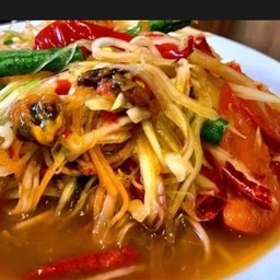 @1 . ตำแซ่บมะละกอปูปลาร้าหอยดอง