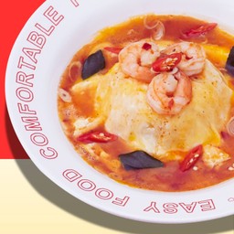 ข้าวไข่ข้นต้มยำกุ้ง