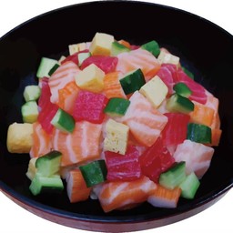 ข้าวหน้าปลาดิบรวม