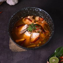 ต้มยำปลากะพงน้ำใส