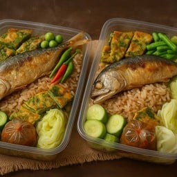 ข้าวกับน้ำพริก ข้าวแกงอาหารไทย