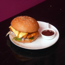 Awadhi Chicken Kebab Burger