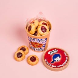 Strawberry Thumb-Print cookies