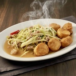 ผัดกุ๋ยฉ่ายเต้าหู้หมูสับ